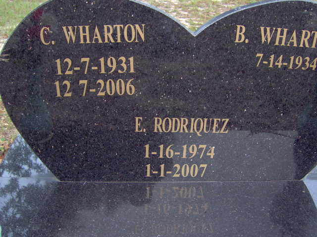 Headstone for Wharton, Charles Samuel Sr.